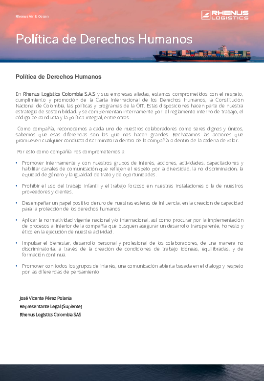 Política de derechos humanos