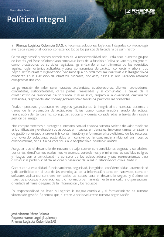 Política integral